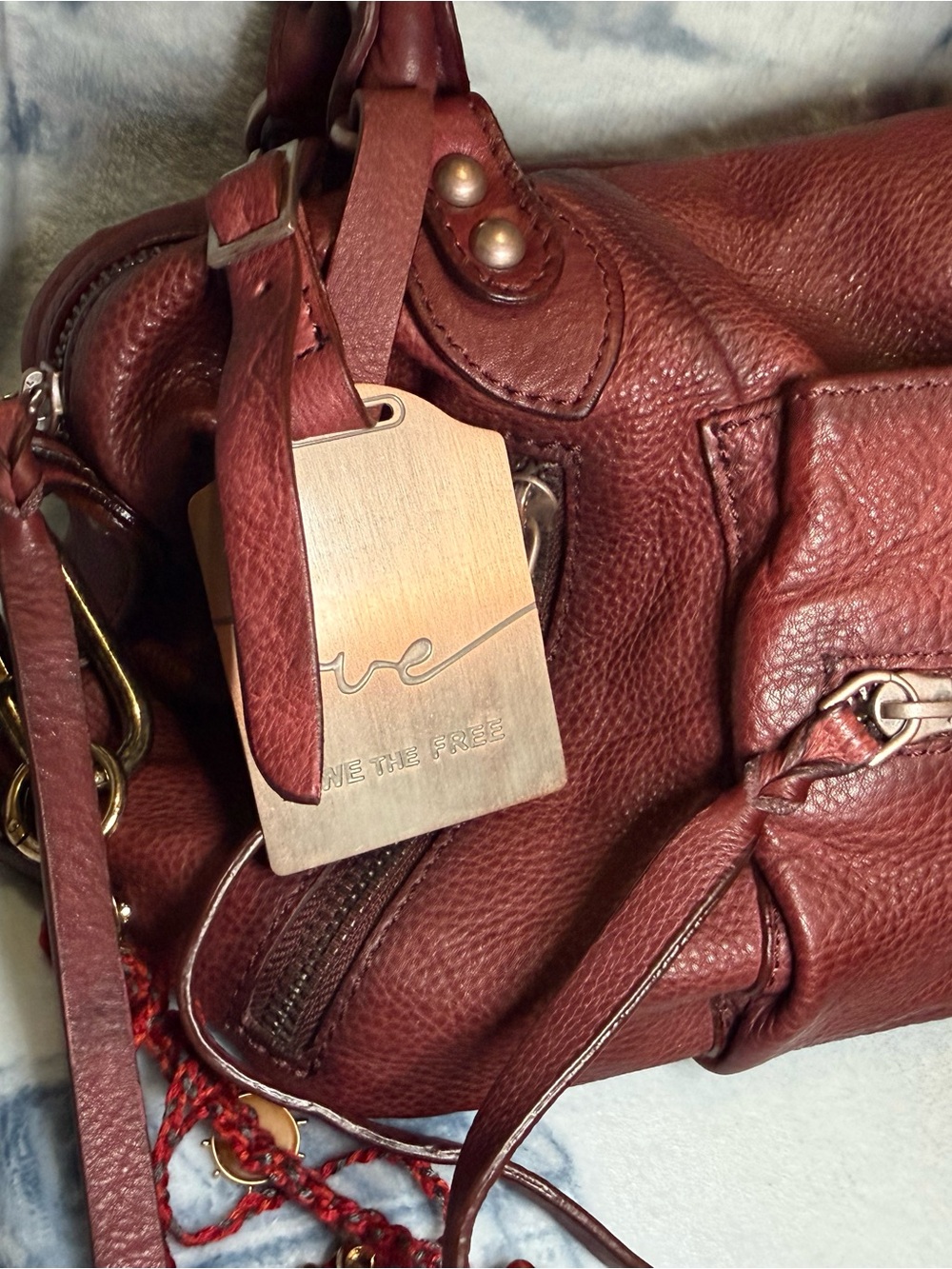 Free People Baby Emerson bag in Red Rock includes charm from Free People - Picture 2 of 5